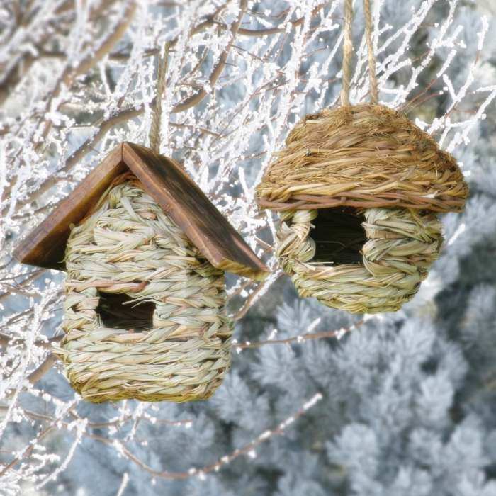 Hanging Grass Roosting Pocket Gift Set of 2